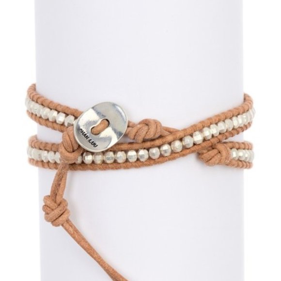 Chan Luu – Silver and pearl wrap bracelet - Picture 2 of 2